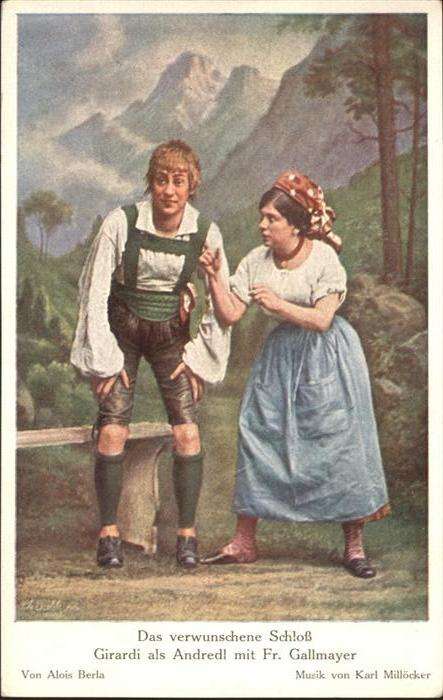Schauspieler Girardi Andredl Fr Gallmayer