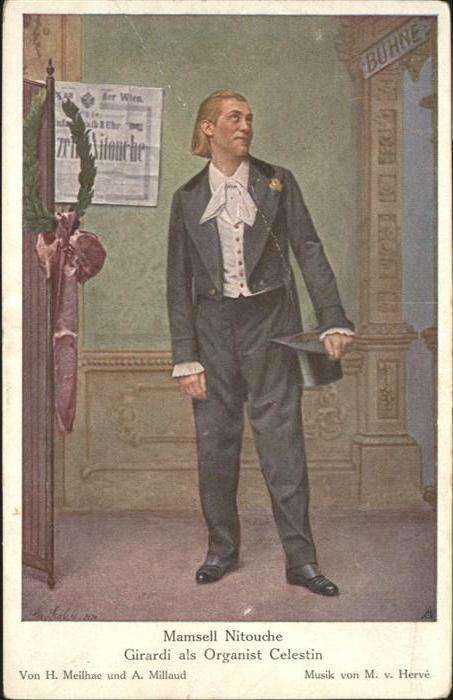 Schauspieler Girardi Mamsell Nitouche Organist Celes