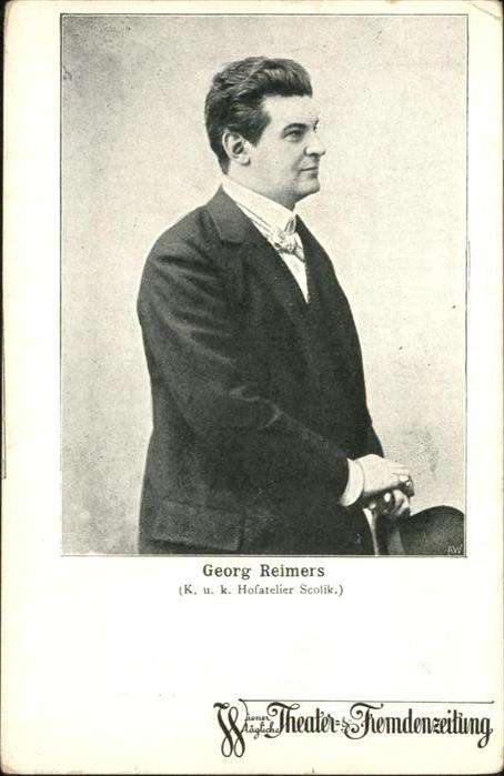Schauspieler Georg Reimers