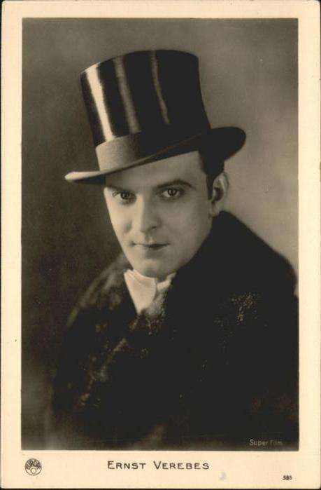 Schauspieler Ernst Verebes Zylinder