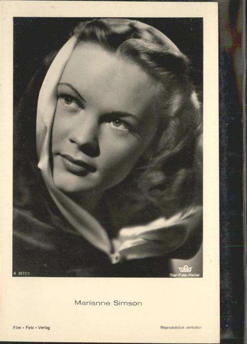 Verlag Film-Foto-Verlag Nr. Marianne Simson A 3577/1
