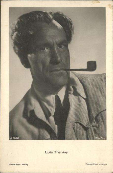Verlag Film-Foto-Verlag Nr. Luis Trenker A 3673/1 Pfeife