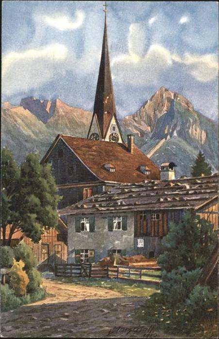 Marschall Vinzenz Künstler V Marschall Nebelhorn Rubihorn