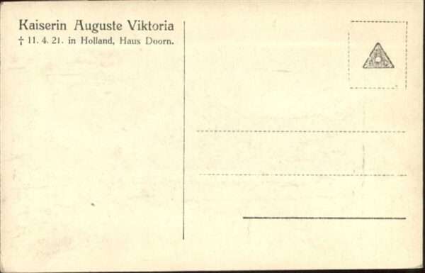 Adel Preussen Kaiserin Auguste Viktoria – Bild 2