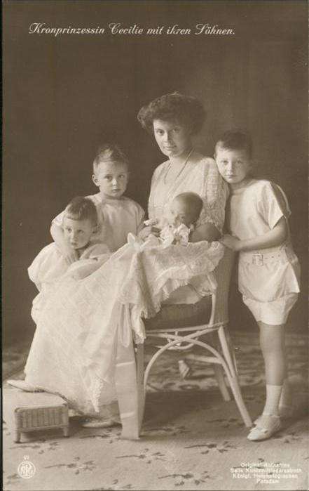 Adel Preussen Kronprinzessin Cecilie Söhne