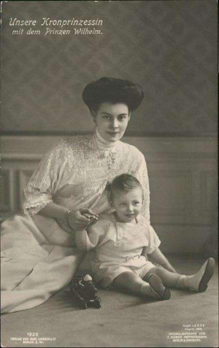 Adel Preussen Kronprinzessin Cecilie Prinz Wilhelm