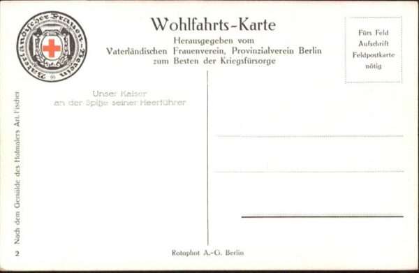 Wilhelm II Rotes-Kreuz Schlacht Pferde – Bild 2