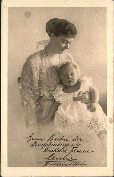 Adel Preussen Kronprinzessin Cecilie Tochter