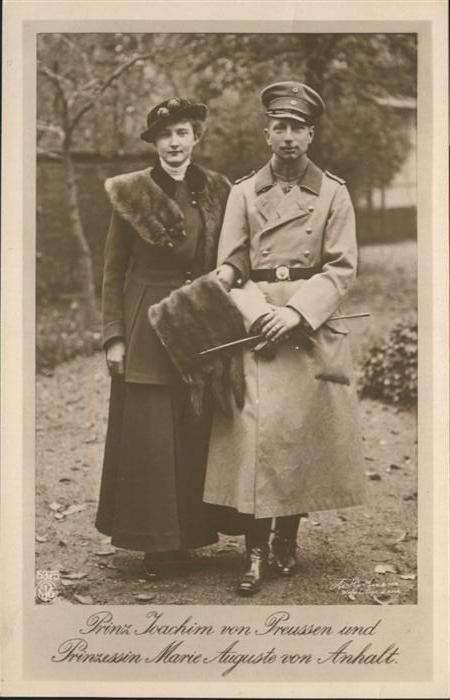 Adel Preussen Prinz Joachim Prinzessin Marie Auguste