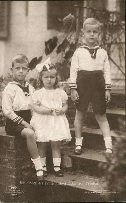 Adel Preussen Prinzenpaar Oskar Kinder