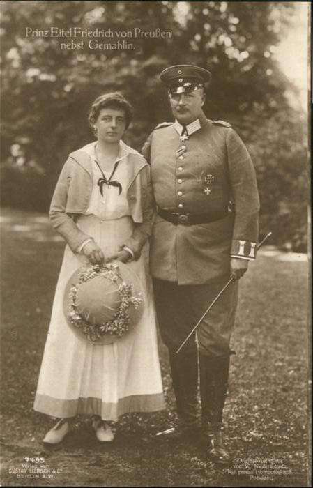 Adel Preussen Prinz Eitel Friedrich Herzogin Sophie C