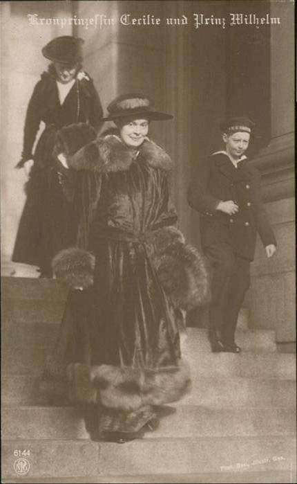 Adel Preussen Kronprinzessin Cecilie Prinz Wilhelm