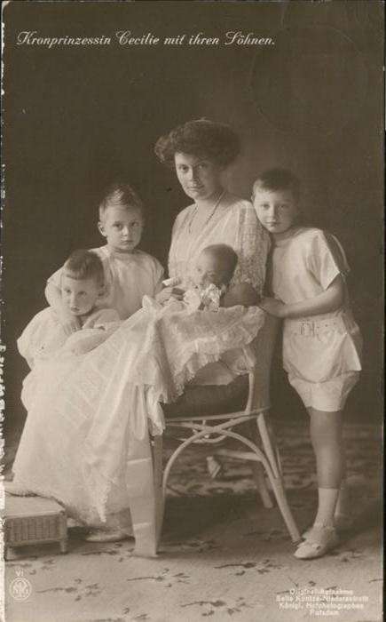 Adel Preussen Kronprinzessin Cecilie Kinder