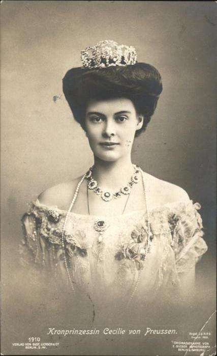 Adel Preussen Kronprinzessin Cecilie