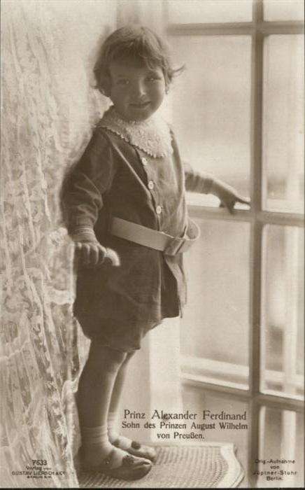Adel Preussen Prinz Alexander Ferdinand