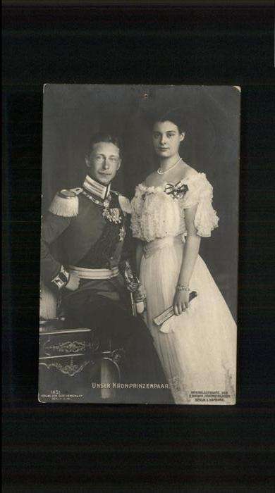 Adel Preussen Kronprinzessin Cecilie Kronprinz Friedr