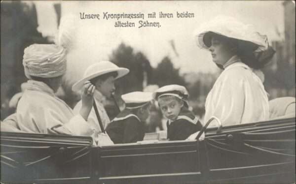 Adel Preussen Kronprinzessin Cecilie Kinder Kutsche