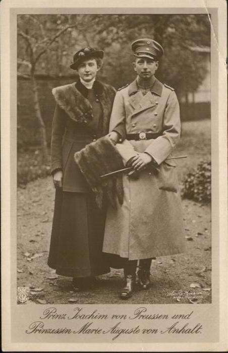 Adel Preussen Prinz Joachim Prinzessin Marie Auguste