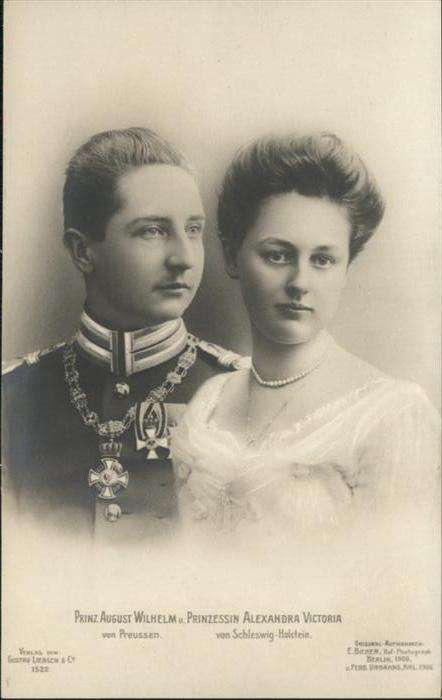Adel Preussen Prinz August Wilhelm Prinzessin Alexand