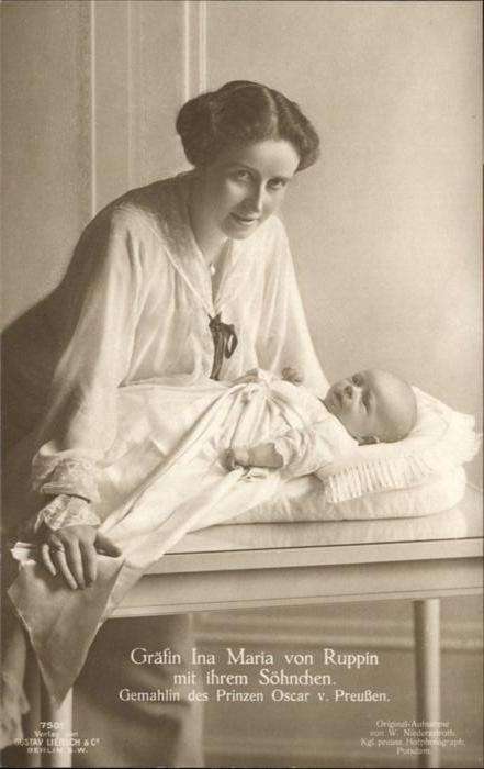 Adel Preussen Gräfin Ina-Maria von Ruppin Sohn Kind