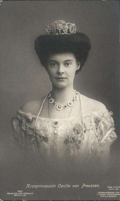 Adel Preussen Kronprinzessin Cecilie