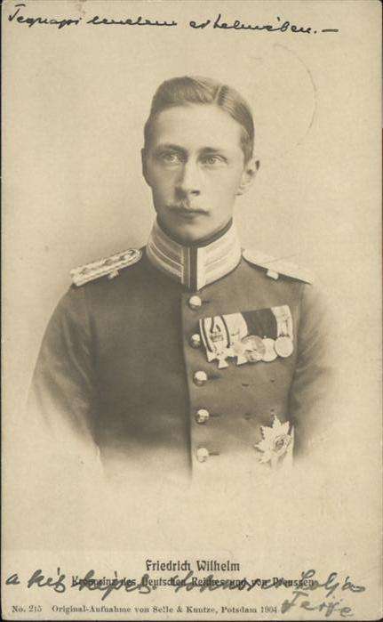 Adel Preussen Kronprinz Friedrich Wilhelm