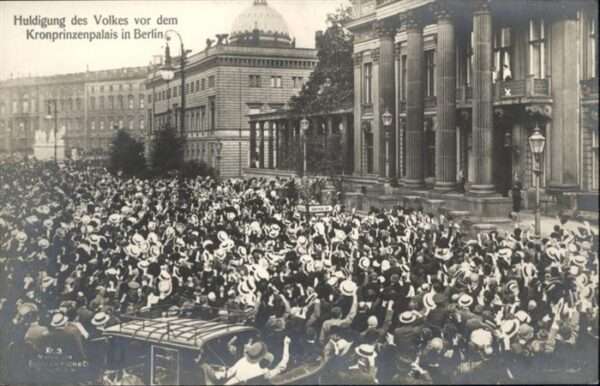 Adel Preussen Huldigung Kronprinzenpalais Berlin