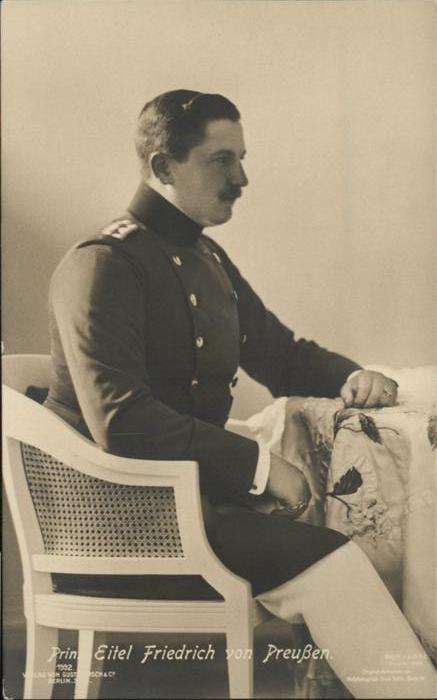 Adel Preussen Prinz Eitel Friedrich