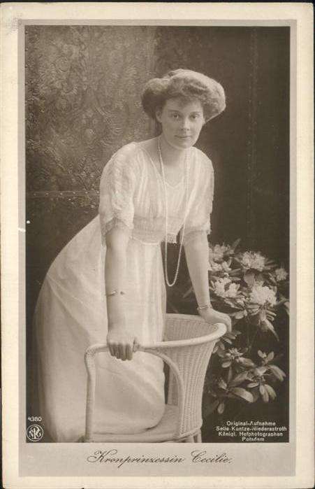 Adel Preussen Kronprinzessin Cecilie