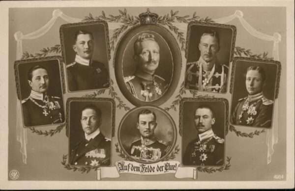 Wilhelm II Kronprinz Friedrich Wilhelm Söhne Prinz