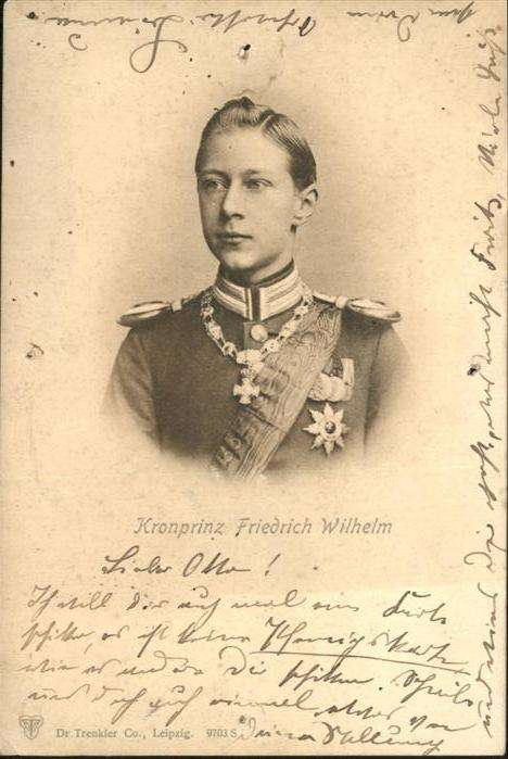 Adel Preussen Kronprinz Friedrich Wilhelm