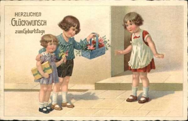 Geburtstag Kinder Korb Mädchen