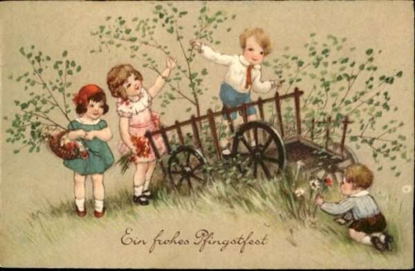 Pfingsten Pentecost Pentecote Karren Kinder