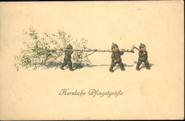 Kindersoldaten Pfingsten Pickelhaube