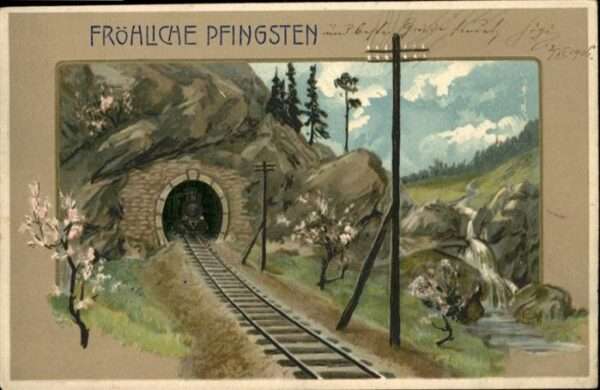Pfingsten Pentecost Pentecote Tunnel Eisenbahn