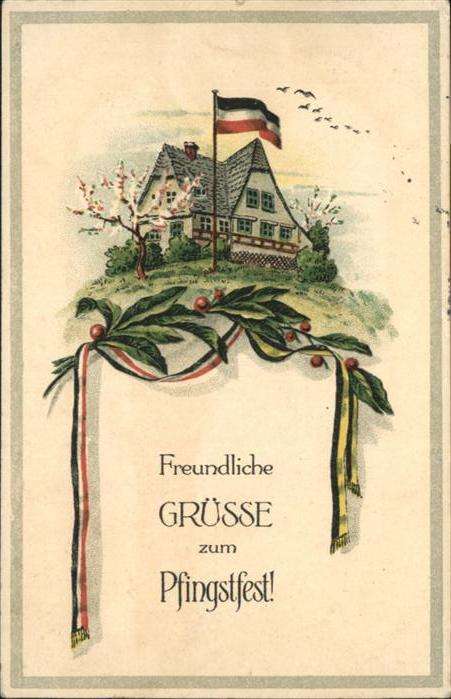 Schwarz Weiss Rot Pfingsten Fahne