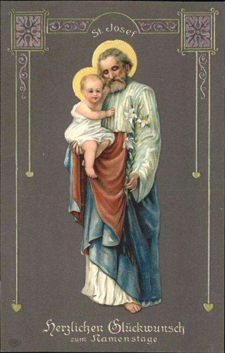 Namenstag Namenskarte St Josef