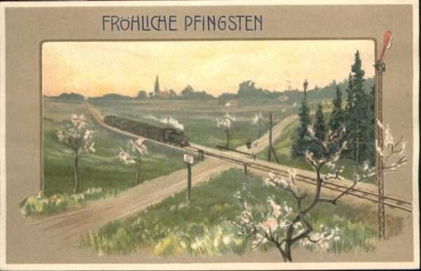 Pfingsten Pentecost Pentecote Eisenbahn