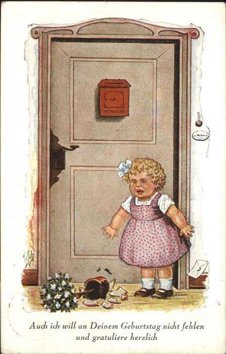 Geburtstag Kind Mädchen Briefkasten