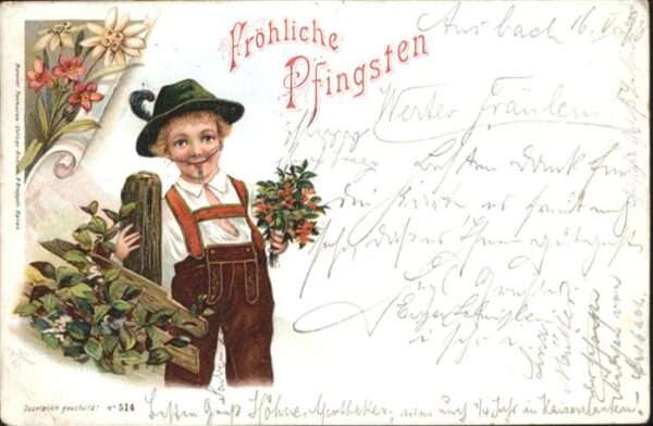 Pfingsten Pentecost Pentecote Trachten Bayern