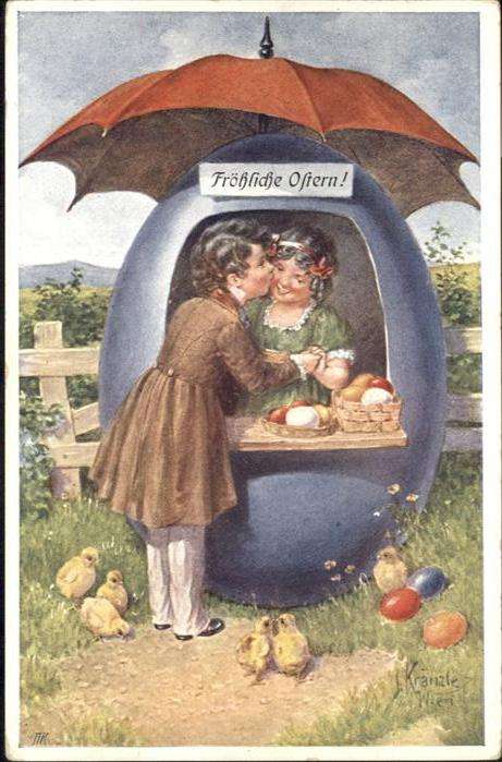Ostern Easter Paques Ostereier Küken Liebe