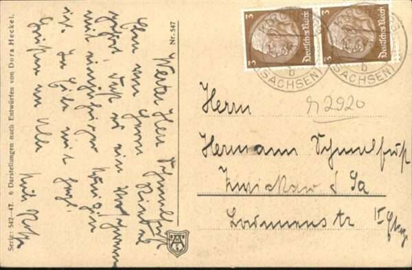 Pfingsten Pentecost Pentecote Künstler Dora Heckel Schmetterling – Bild 2