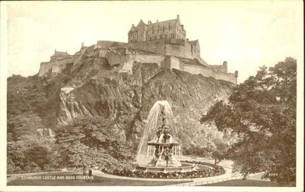 Edinburgh Scotland Castle Ross Fountain