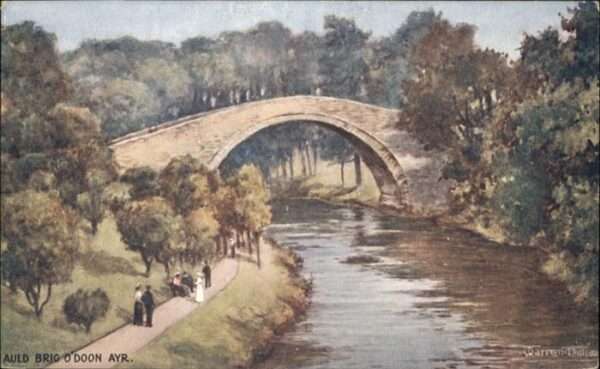 Ayr Auld Brig Doon künstler Darren William