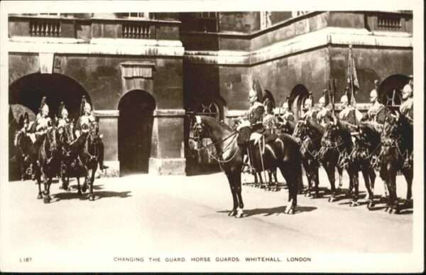 London Changing Guard Horse Guards Whitehall