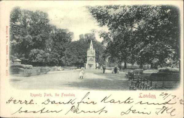 London Regents Park Fountain