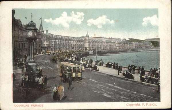 Douglas Isle of Man Douglas Parade Strassenbahn