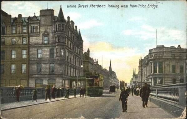London Union Street Aberdeen Bridge Strassenba