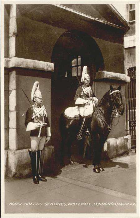 London Horse Guards Sentries Whitehall