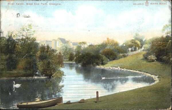 Glasgow River Kelvin West End Park Schwan